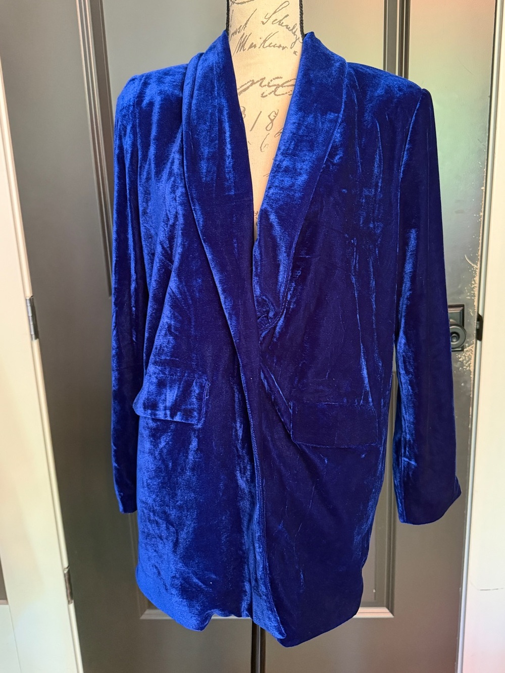 Blue Velvet Retro Women's Jacket